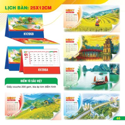 LỊCH BÀN CHỮ A NGANG - (12x25cm) - Mở Lối Thịnh Vượng