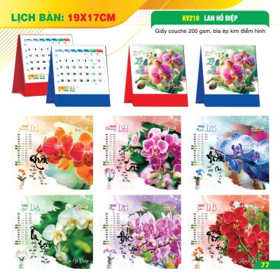 LỊCH BÀN CHỮ A VUÔNG - (17x19cm) - Chiêu Tài Khởi Lộc