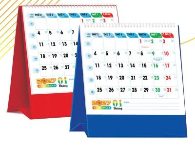 LỊCH BÀN CHỮ A VUÔNG - (17x19cm) - Chiêu Tài Khởi Lộc