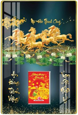 BÌA LỊCH GỖ TREO TƯỜNG LAMINATE 2025(40X60CM) MĐTC - GẮN BLOC 17x24CM