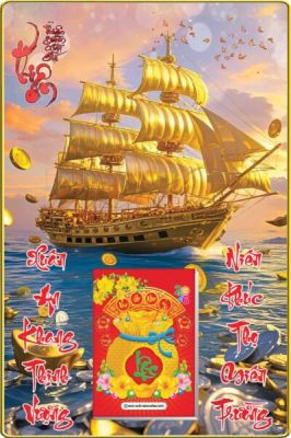 BÌA LỊCH GỖ LAMINATE 2026 - THUẬN BUỒM XUÔI GIÓ (40X60CM)- BÌA GẮN BLOC 14.5x20.5