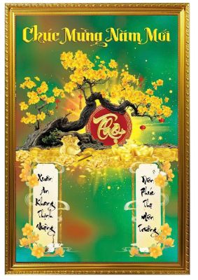 BÌA LỊCH GỖ TRÁNG GƯƠNG CAO CẤP 45X65CM - BÌA KHUNG NHỰA - KÈM BLOC