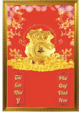 BÌA LỊCH GỖ TRÁNG GƯƠNG CAO CẤP 45X65CM - BÌA KHUNG NHỰA - KÈM BLOC