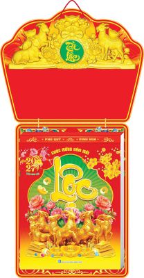 Lịch Bloc Siêu Cực Đại(30x40cm) - Phong Thủy Cát Tường