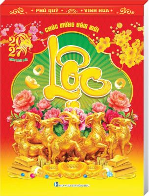 Lịch Bloc Siêu Đại (30x40cm) - Bloc Rời - Phong Thủy Cát Tường